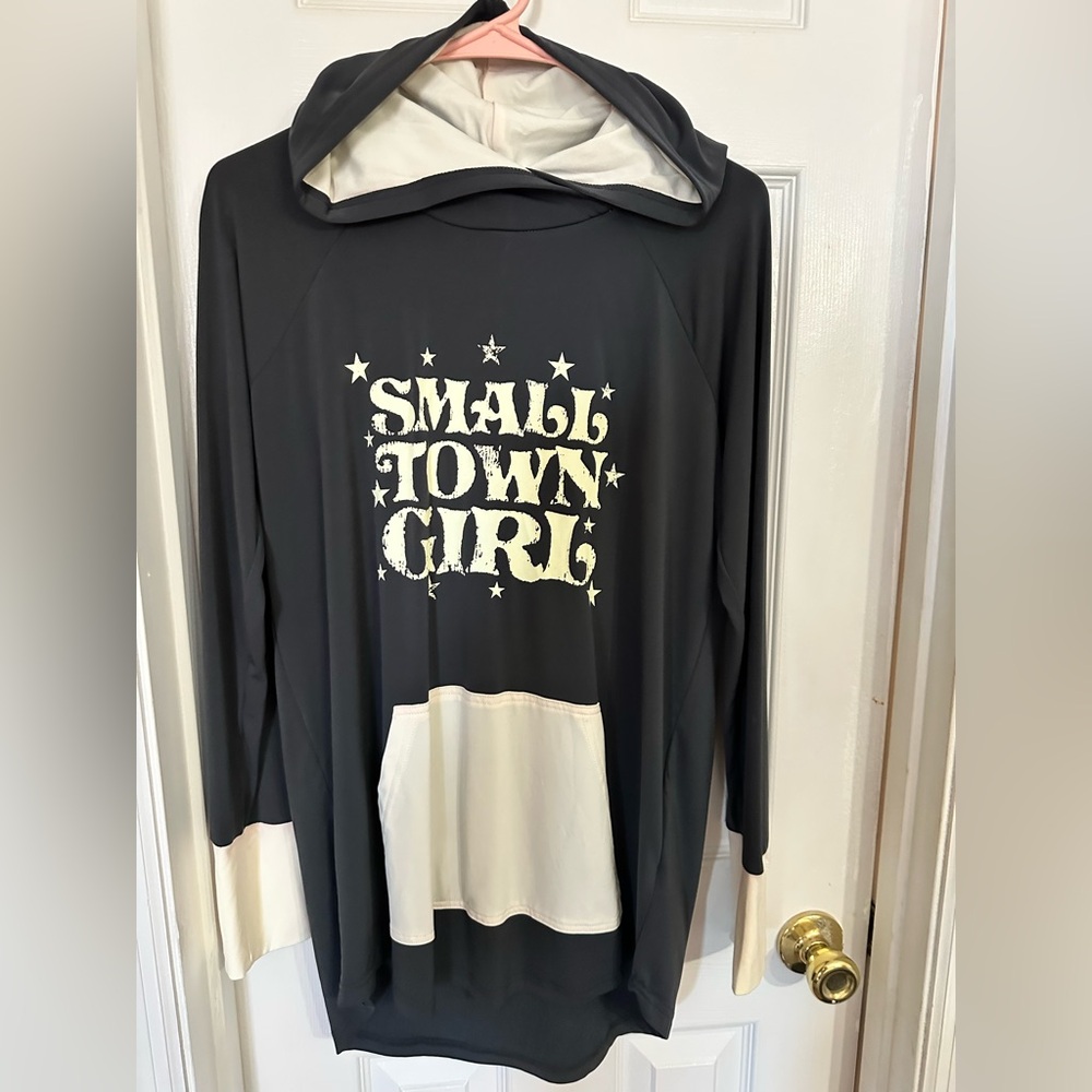 LuLaRoe Amber Small Town Girl Medium Hoodie
